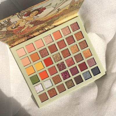 Paleta de Sombras de Ojos en Tonos Oro Rosado