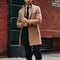 Abrigo de Lana Reversible Largo para Hombre