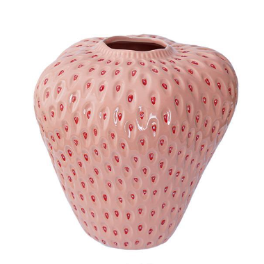 Florero de Cerámica Artesanal con Diseño de Fresa - Image 10