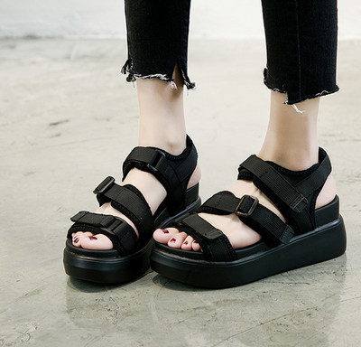 Sandalias Deportivas Mujer Velcro Plataforma Gruesa Estilo Romano - Image 7