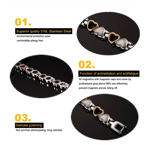 Pulsera Magnética de Acero Titanio - Image 4