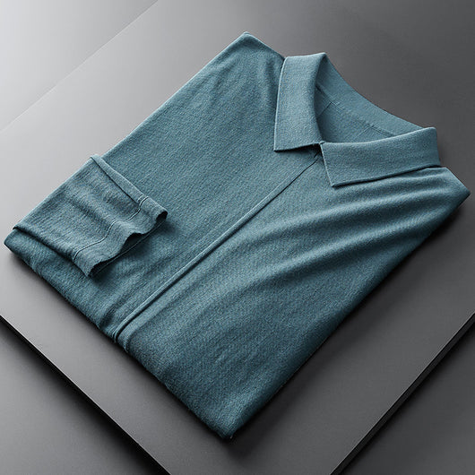 Cardigan Ajustado para Hombre con Solapa - Suéter Base Primavera Otoño - Image 23