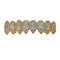 Z 8 teeth fangs vampire zircon hip hop braces Gold Upper teeth