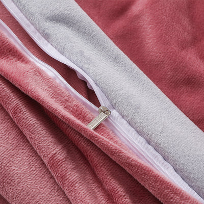 Juego de Cama Cuatro Piezas Terciopelo Cristal con Bordado - Image 4