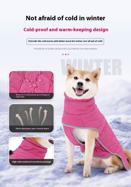 Abrigo Acolchado para Perros Medianos y Grandes - Algodón Térmico Protector - Image 8