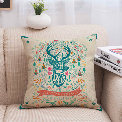 Funda de Almohada Navideña en Lino - Image 42