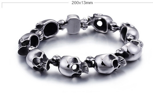Pulsera de Calavera Tridimensional - Image 5