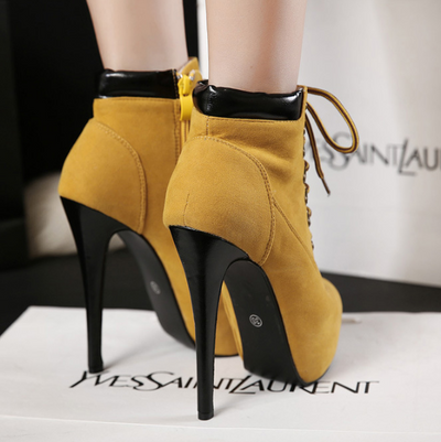 Botas Martin de Tacón Stiletto con Tiras Cruzadas - Image 14