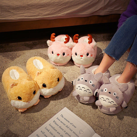 Bolsa de Almacenamiento con Pantuflas de Algodón Suave