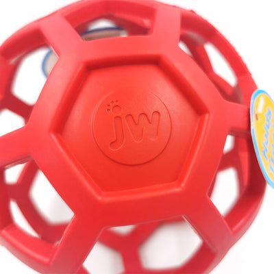 Purple geometric pet toy ball made of natural rubber, designed for treat dispensing and teeth cleaning. - Image 2