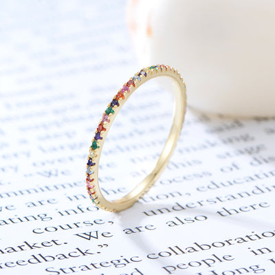 Anillo Plata 925 con Circonita y Diamante Micro Incrustado para Mujer - Image 5
