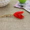 Personality Creative Resin Lily Flower Lady Brooch Rojo