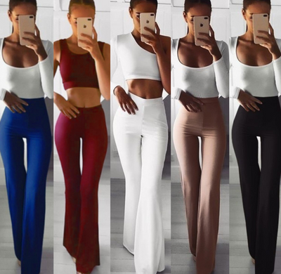 Pantalones de yoga acampanados ajustados