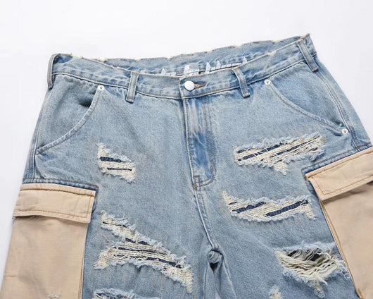 Shorts Deshilachados con Cortes y Flecos Deslavados - Image 15