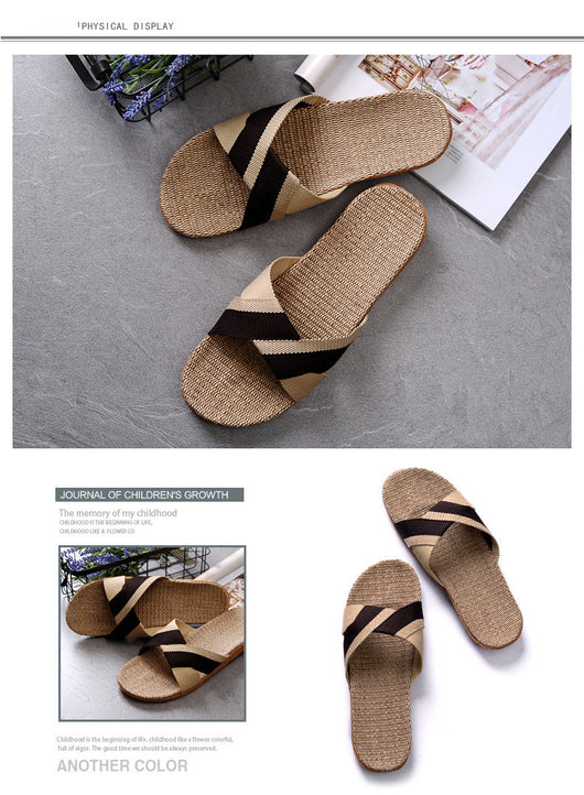 Pantuflas Antideslizantes de Lino Cómodo - Image 14