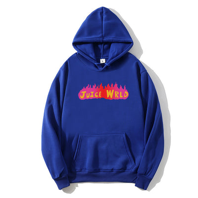 Sudadera con capucha estampado llamas oversize - Image 31
