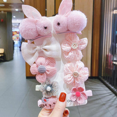 Clips Decorativos Infantiles Princesa Flores Estilo Japonés y Coreano - Image 14