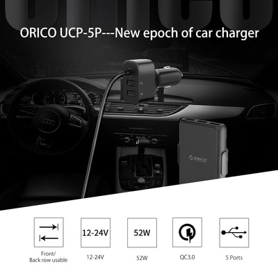 Cargador Rápido para Auto ORICO QC3.0 - Image 5