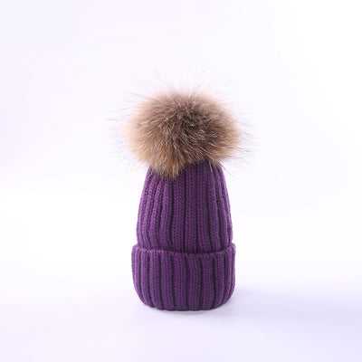 Gorro Infantil de Lana con Pompón para Otoño e Invierno - Image 20