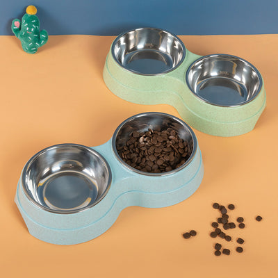 Comedero Doble Acero Inoxidable para Perros y Gatos - Bebedero Dual Mascotas - Image 3