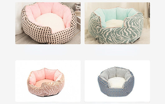 Cama Térmica Octagonal para Mascotas con Lana y Colchoneta Removible - Image 25