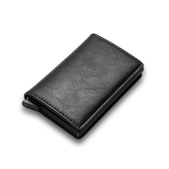 Men's Carbon Fiber Wallet with RFID Protection and Aluminum