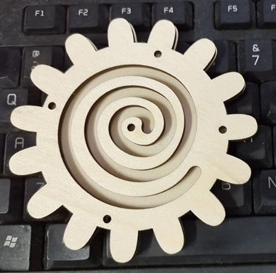 Reloj Despertador Educativo de Madera Pintado a Mano con Engranajes - Image 31