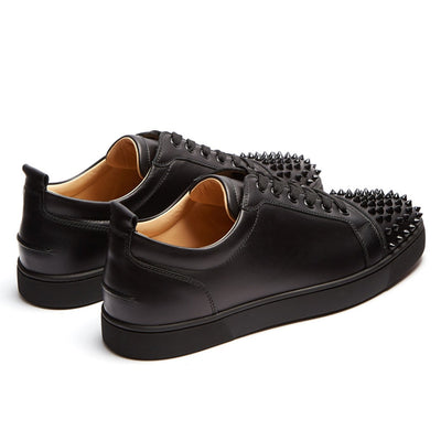Zapatos Planos de Cuero con Tachuelas y Cordones - Image 11