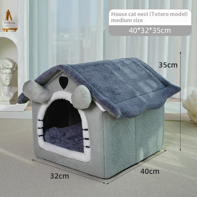 Cama Térmica para Mascotas - Casa Acogedora 4 Estaciones Desmontable y Lavable - Image 6