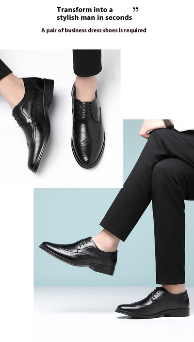 Zapatos Casuales de Cuero Tallado para Hombre - Image 24