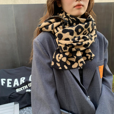 Bufanda Leopardo Moda Europa América - Cálida y Versátil para Mujer - Image 20