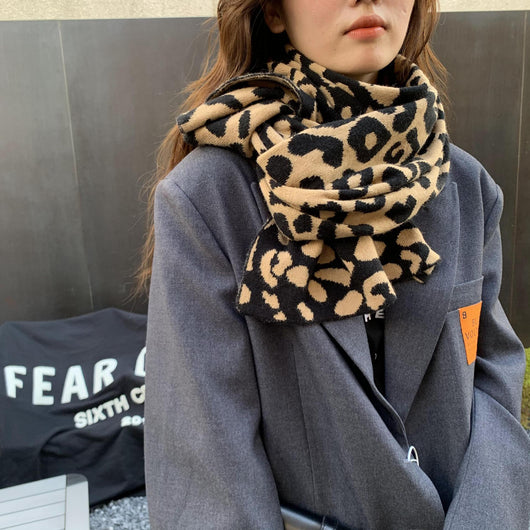 Bufanda Leopardo Moda Europa América - Cálida y Versátil para Mujer - Image 20