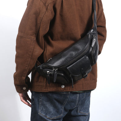 Mochila Bandolera de Cuero Premium para Viajes y Uso Diario - Image 4