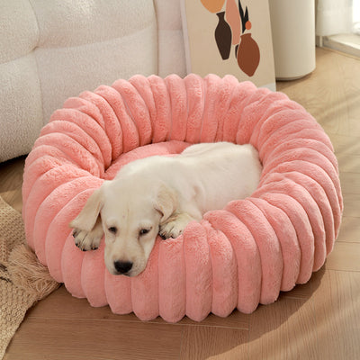 Cama Térmica Redonda de Felpa para Gatos y Perros - Nido Acogedor Invierno - Image 12