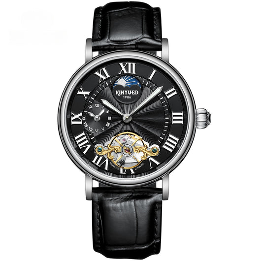Reloj Automático Tourbillon Hueco con Esfera Luminosa para Hombre - Image 7