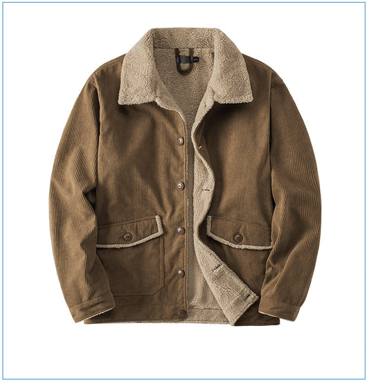 Chaqueta de Cachemira Gruesa para Hombre - Corte Holgado y Casual - Image 12