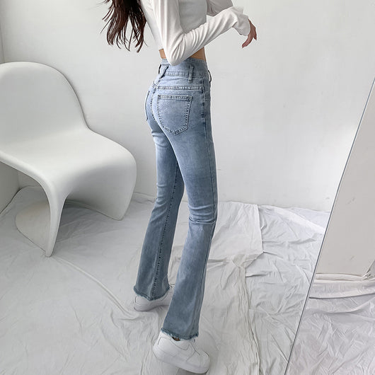 Pantalones Cropped Acampanados Talle Alto Efecto Reductor para Mujer - Image 2
