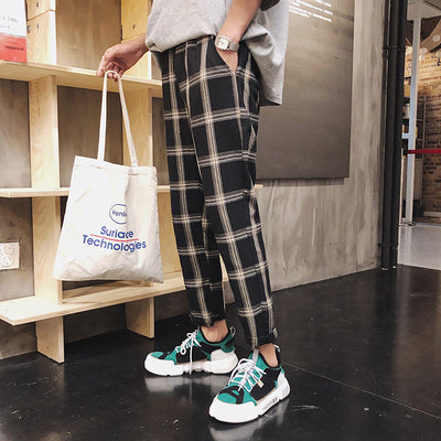 Pantalones Cuadros Retro para Primavera y Otoño - Image 7