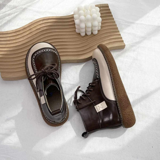 Botas Martin Retro de Encaje para Mujer - Suela Gruesa Otoño Invierno - Image 23