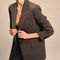 Blazer Casual con Bolsillos Decorativos