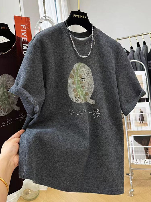 Playera Corta Estilo Occidental Púrpura Gruesa Premium - Image 10