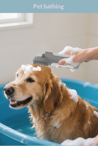 Cepillo de Baño 2 en 1 para Mascotas - Masajeador y Limpiador - Image 11