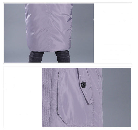 Chaqueta Acolchada para Niño Pluma de Pato Blanca con Capucha - Image 3