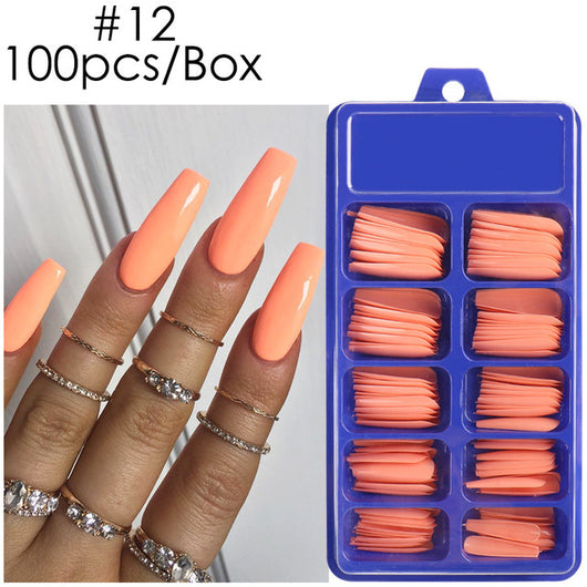 Uñas Postizas de Pasta Completa con Durabilidad Extendida - Acabado Ballet Azul - Image 17