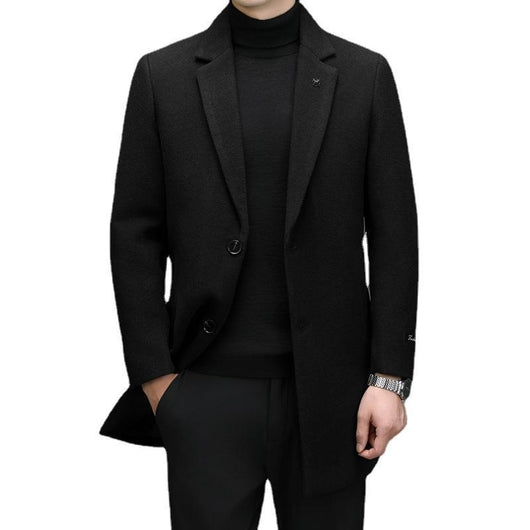 Abrigo de Lana Entallado para Hombre - Corte Moderno Otoño Invierno - Image 4