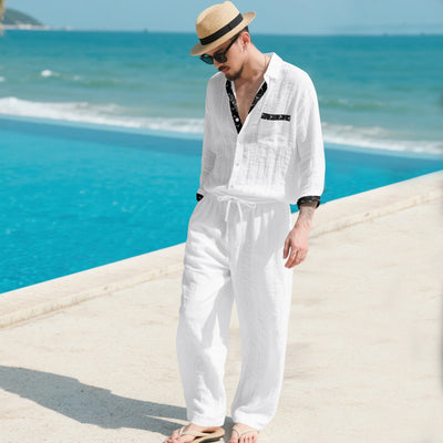 Conjunto de Lino para Hombre: Camisa y Pantalón - Image 17