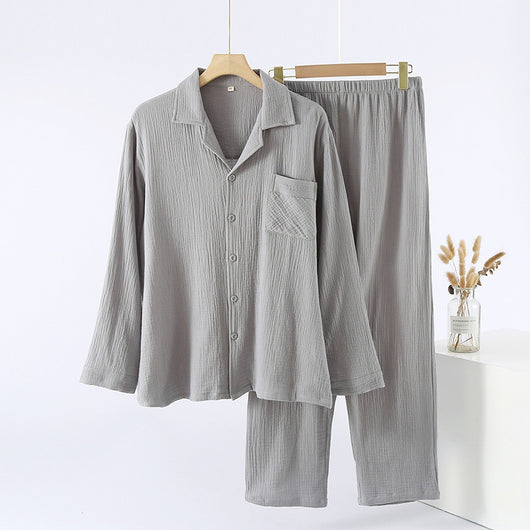 Pijama Holgado Plus Size para Hombre con Mangas Largas - Image 4