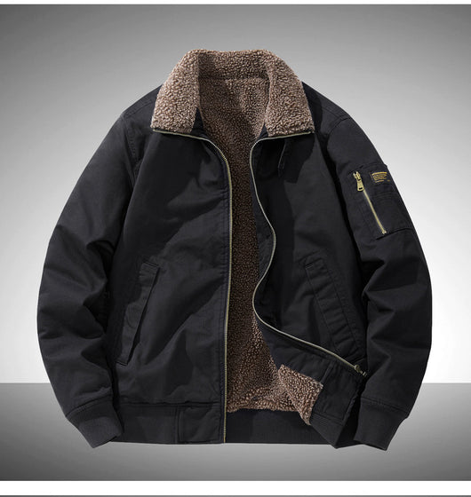 Overol Casual Holgado de Algodón Grueso Forrado en Fleece para Tallas Grandes - Image 21