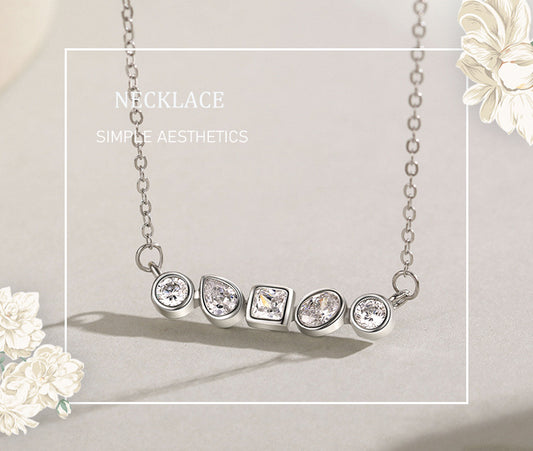 Collar Colgante de Plata 925 Vintage Irregular Clásico