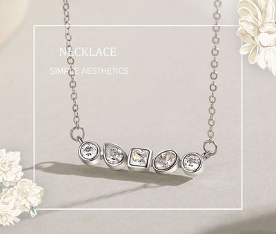 Collar Colgante de Plata 925 Vintage Irregular Clásico